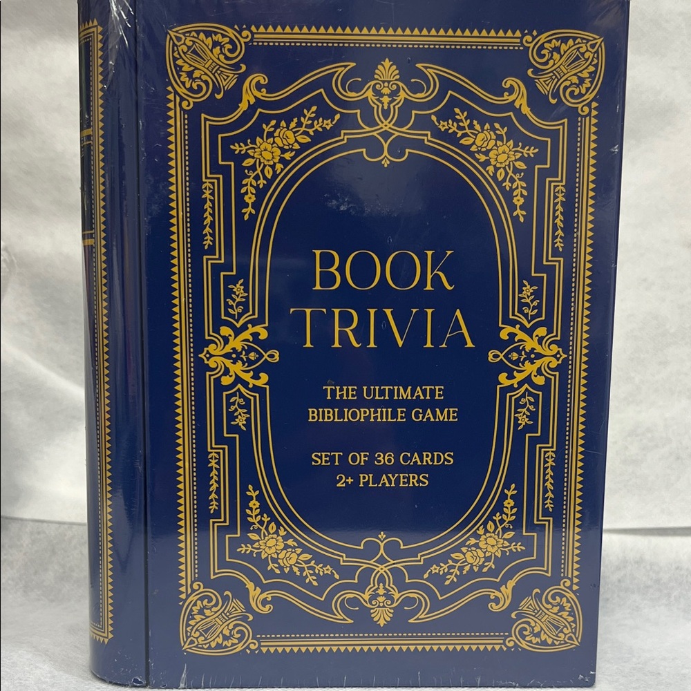 Book Trivia Game 36 Cards Biblophile